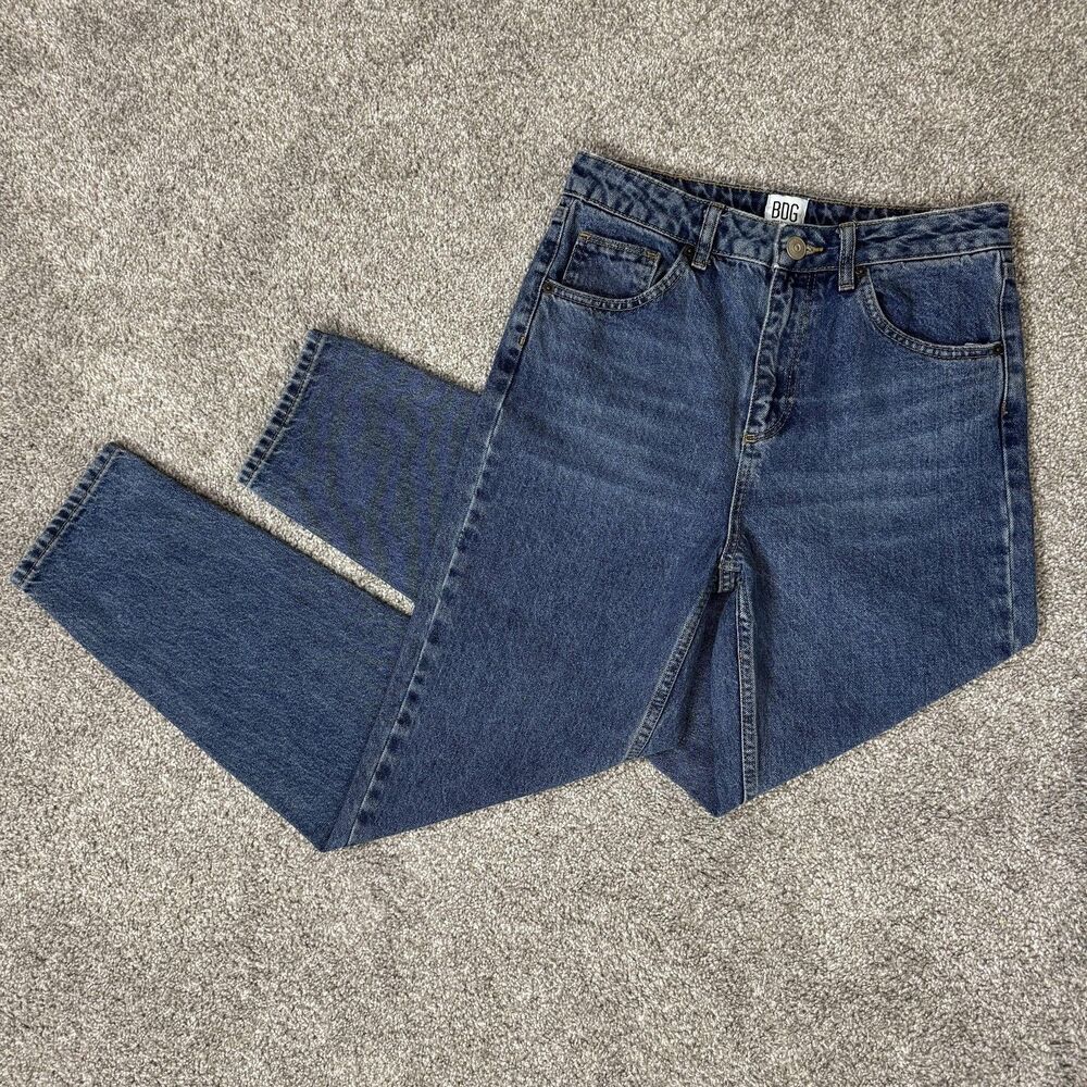 BDG Urban Outfitters Jeans Womens 28 Blue Mom High Rise Denim 90s Vibe Everyday